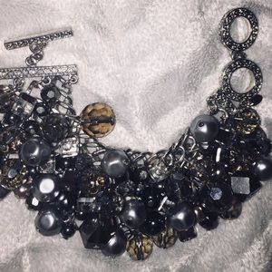 Premier Design Black/Gray Beads Bracelet